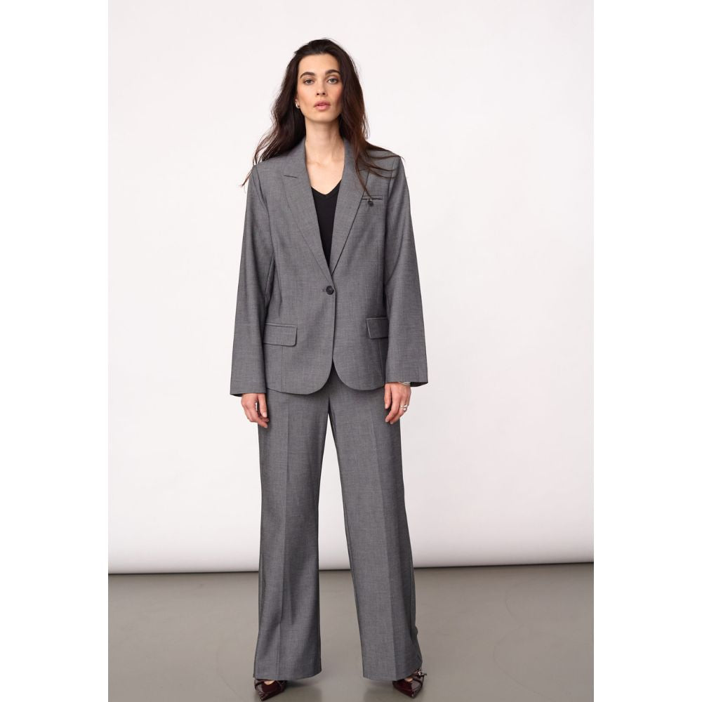 Co'Couture Mid Grey Jacky Fitted Blazer