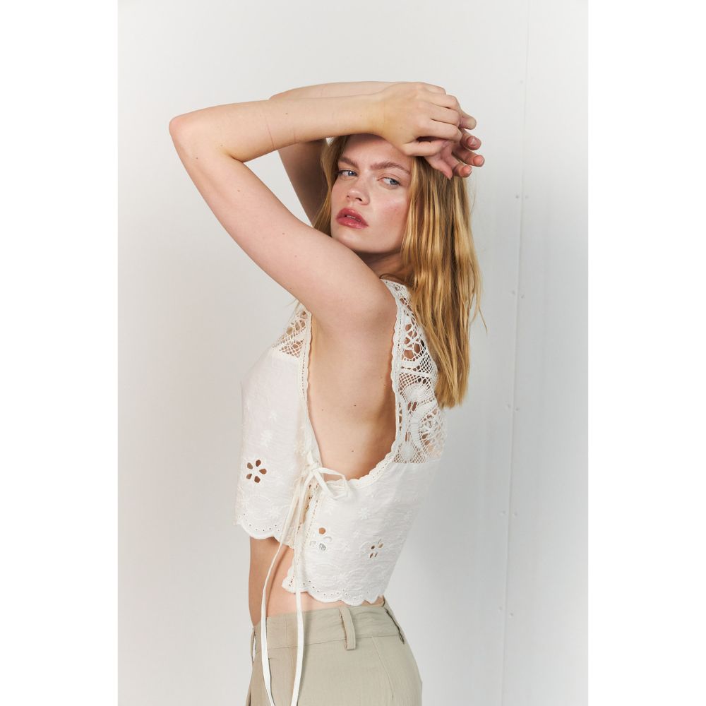 Lollys Laundry White Portobello Top