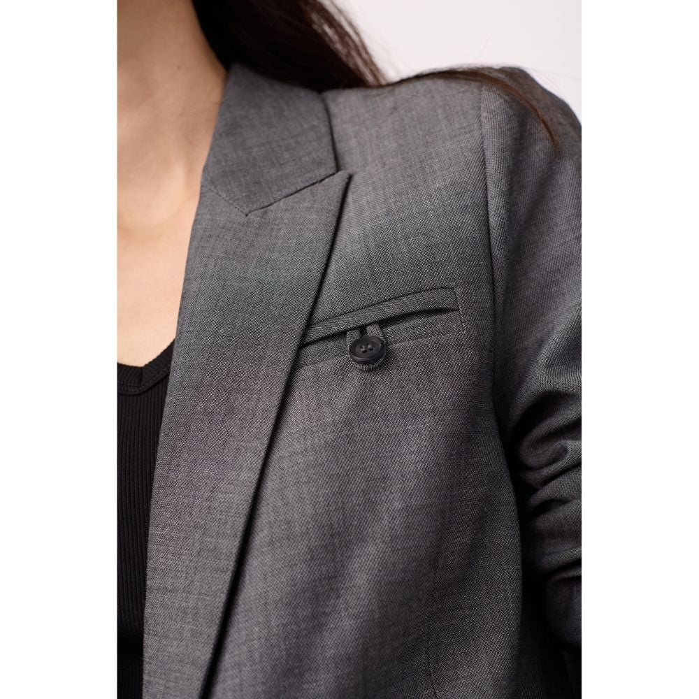 Co'Couture Mid Grey Jacky Fitted Blazer