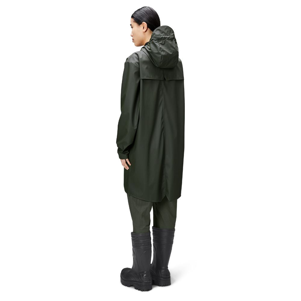 Rains Green Long Jacket W3