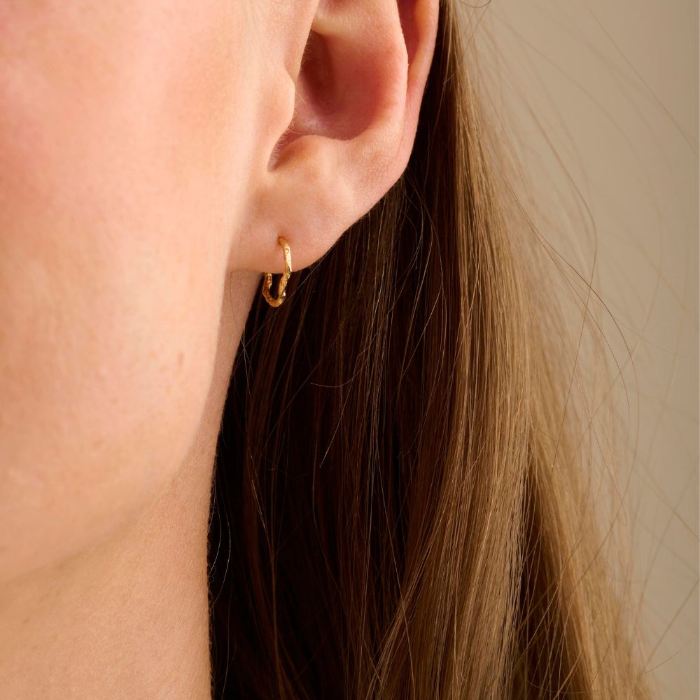 Pernille Corydon Gold Twig Hoops