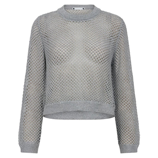 Co'Couture Silver Alvin Net Knit