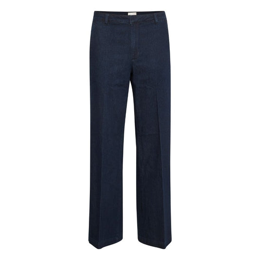 My Essential Wardrobe Dark Blue Un-Wash Lara Pant 115