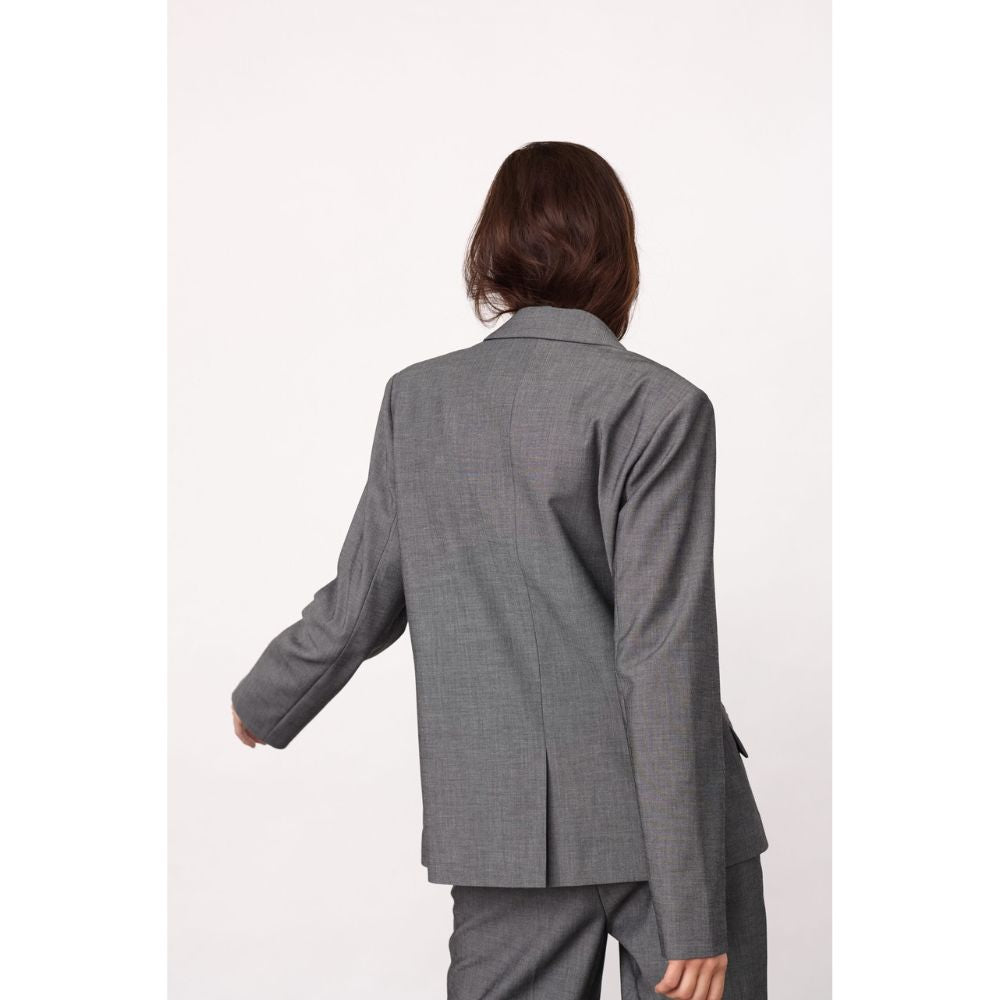 Co'Couture Mid Grey Jacky Fitted Blazer