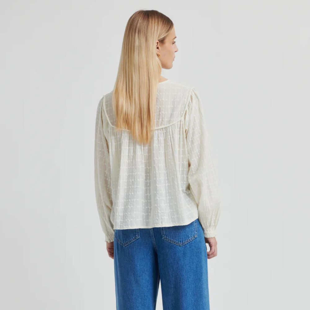 Second Female Cream Mynthe Blouse