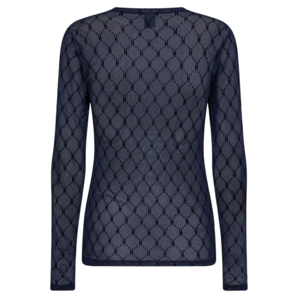 Hype The Detail Navy Mesh Blouse