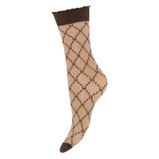 Hype The Detail Brown Socks Logo