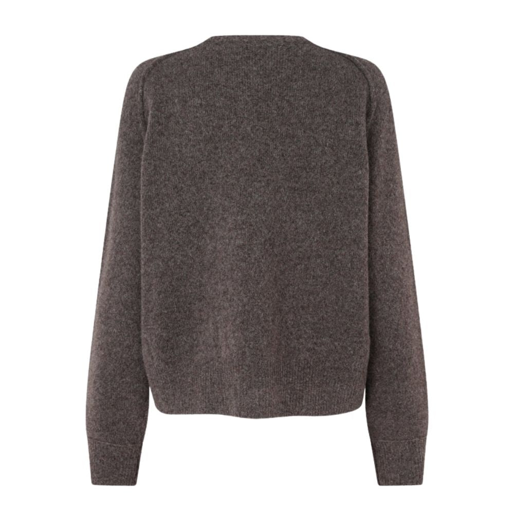 Second Female Brown Benja Knit O-Neck