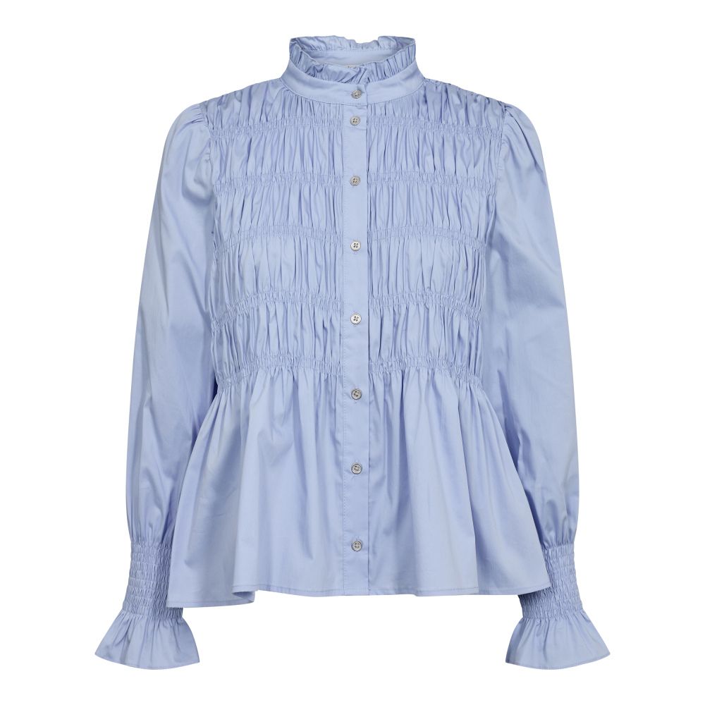 Co'Couture Pale Blue Sandy Smock Shirt