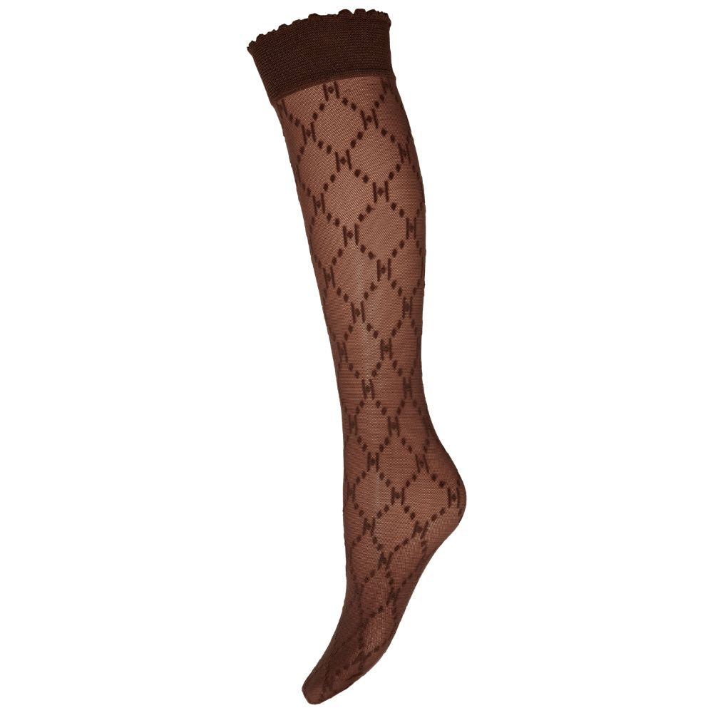 HypeTheDetail Brun Logo knee high