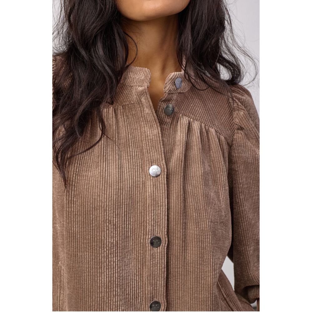 Co'Couture Walnut Daisy Cord Shirt