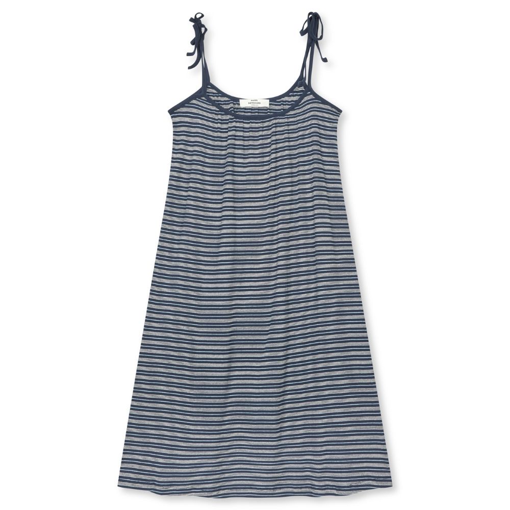 Mads Nørgaard Navy Stripe Stine Dress