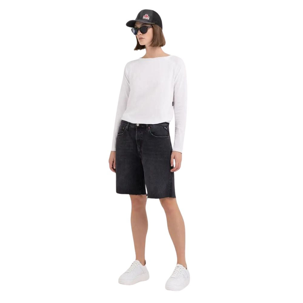 Replay Black Bermuda Shorts