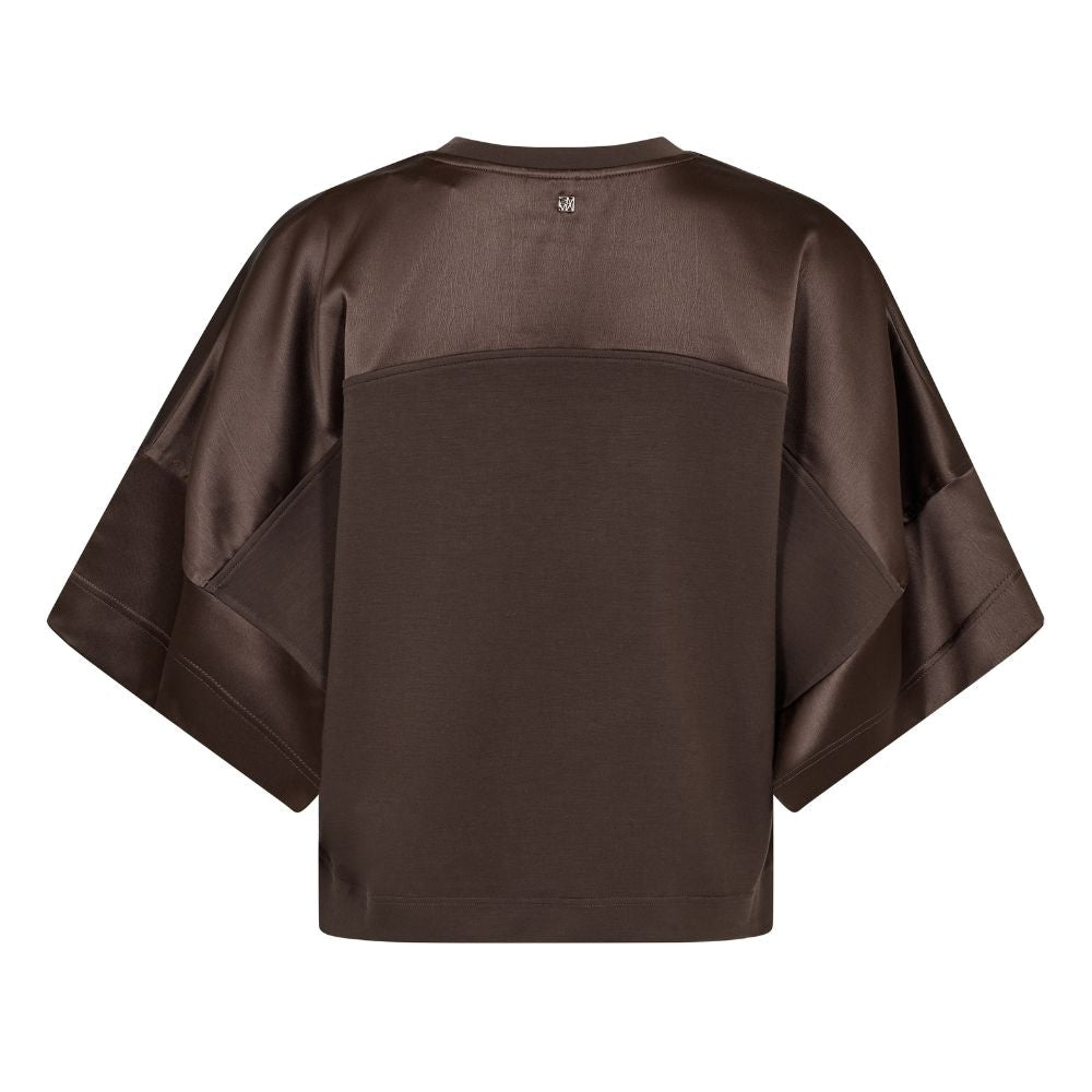 Mos Mosh Brun Lela Satin Sweatshirt