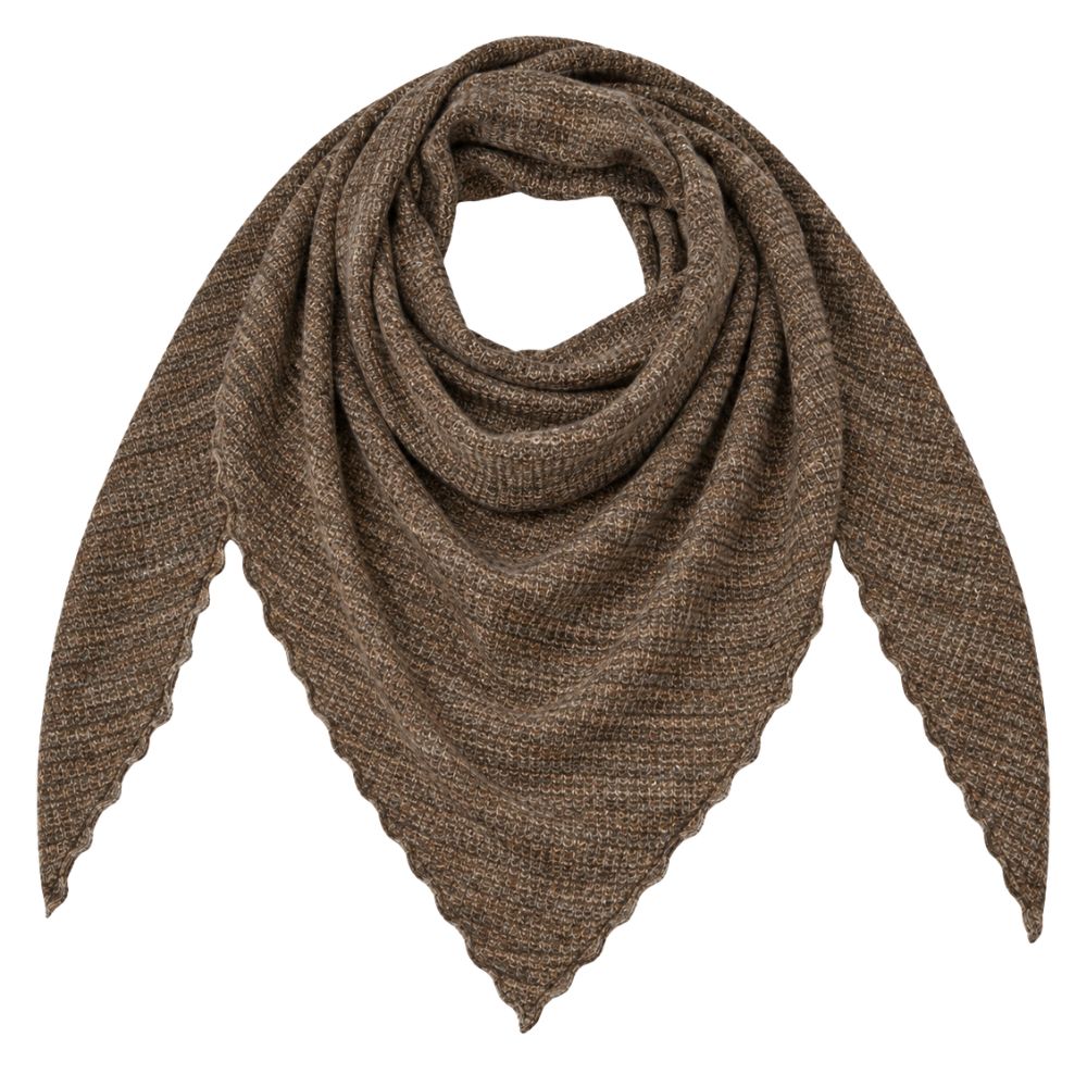 By Basics Earth Melange Shawl W Cur