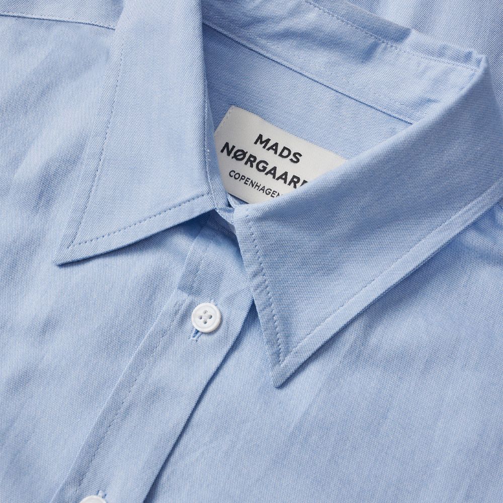 Mads Nørgaard Blå Oxford Shady Shirt