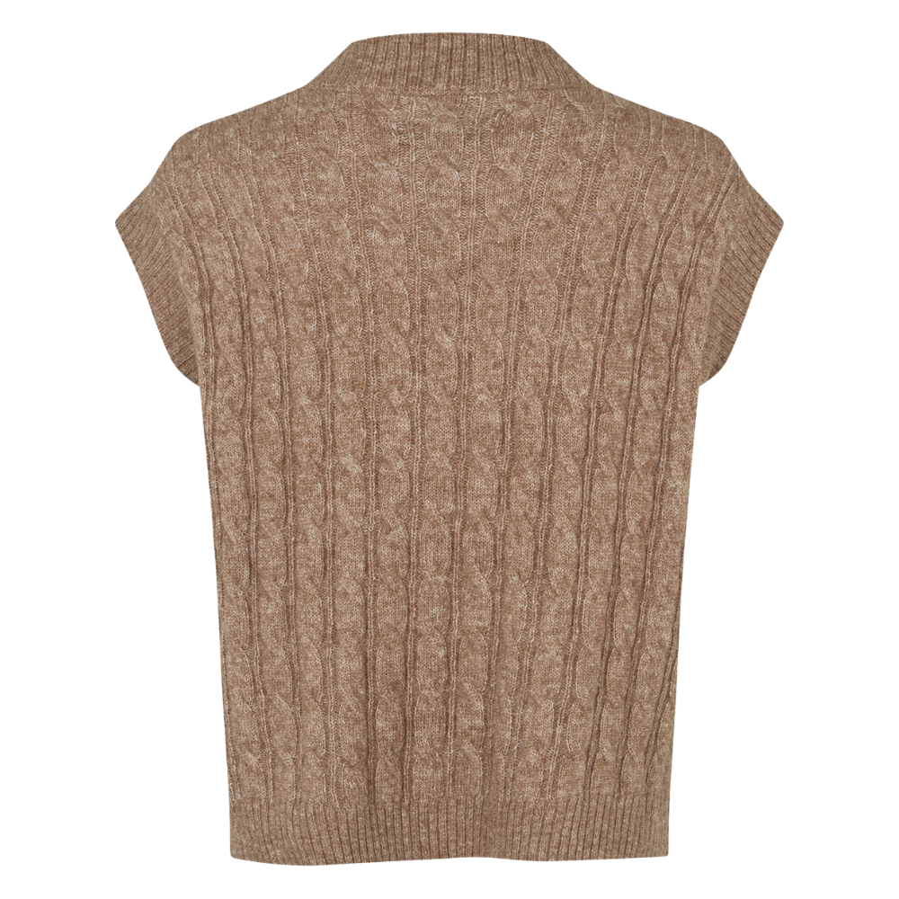 Lollys Laundry Camel Finn Knit Vest