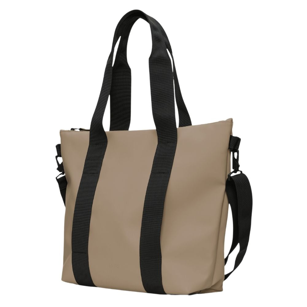 Rains Beige Tote Bag
