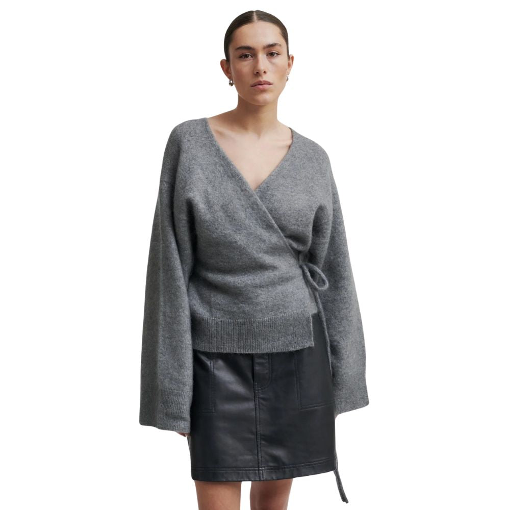 Second Female Gray Brook Knit Wrap