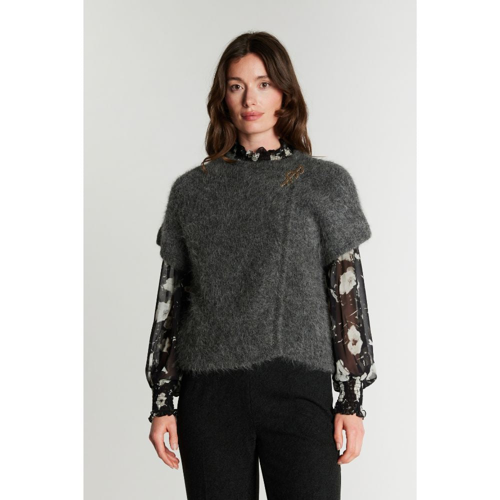 Rue De Femme Dark Rock Yana knit vest