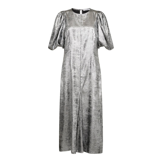 Co´couture Silver Puff Pleat Dress