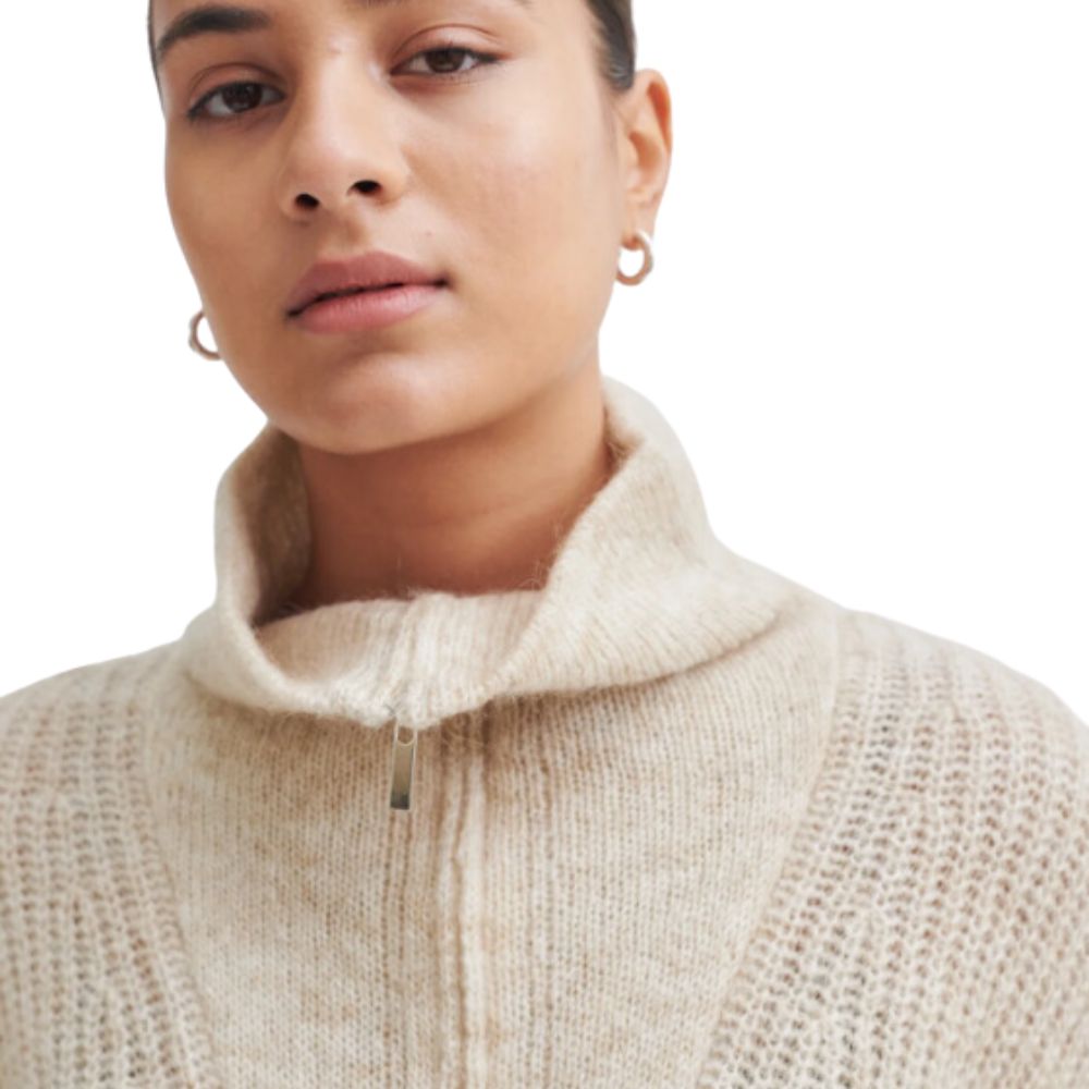 Second Female Moonbeam Lusinda Knit T-Neck Zip