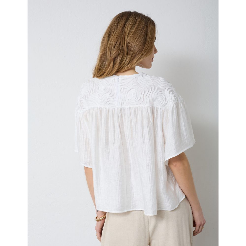 Co´Couture Hvid Tassy Flower Blouse