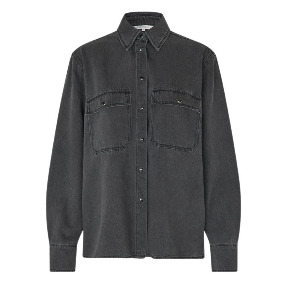 Second Female Pewter Irvanna Denim Shirt