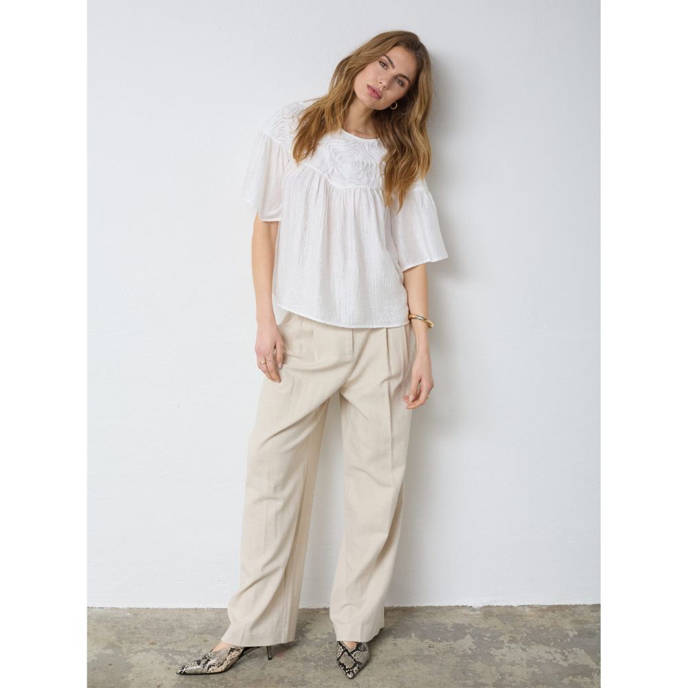 Co´Couture Hvid Tassy Flower Blouse