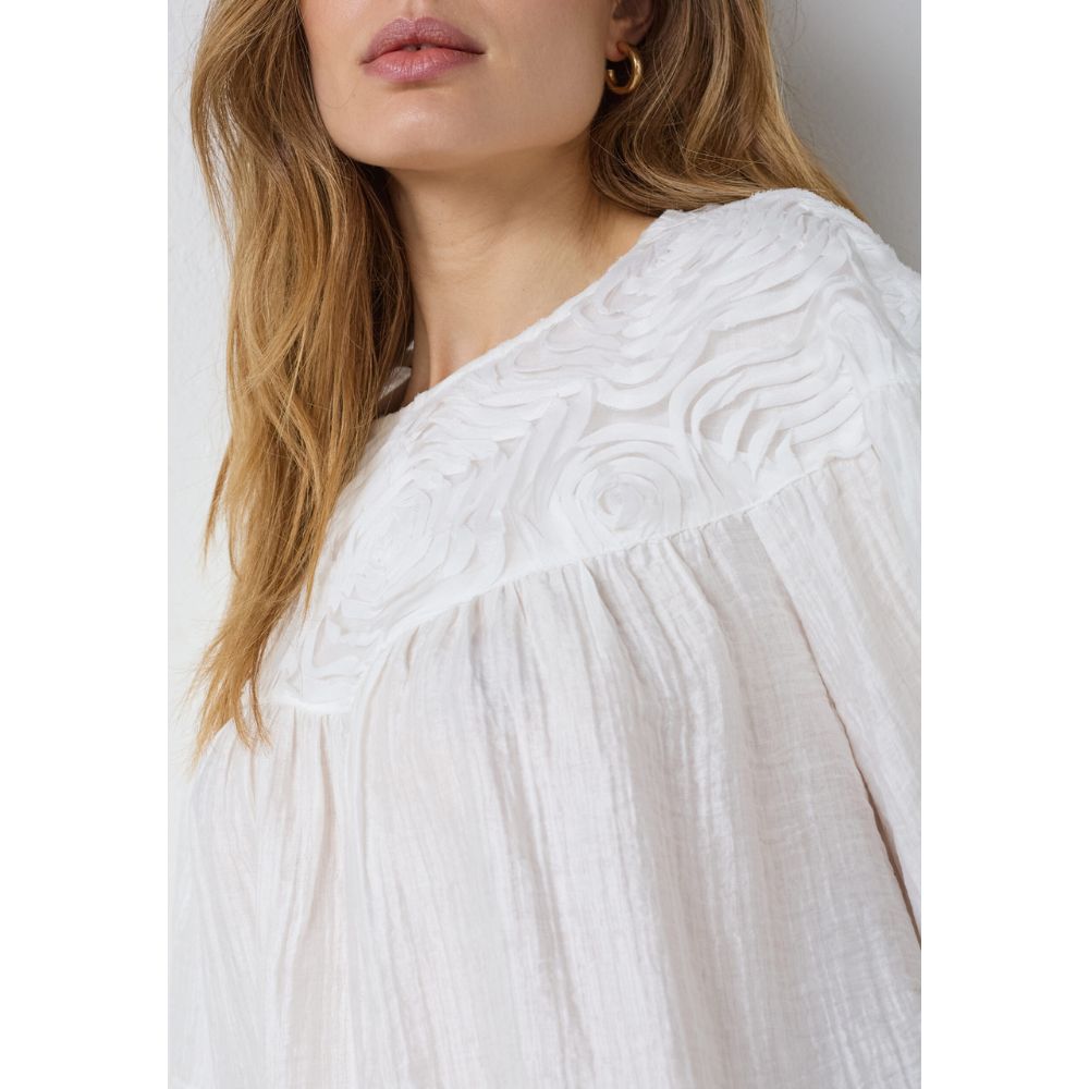 Co´Couture Hvid Tassy Flower Blouse