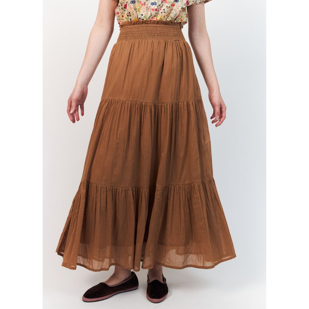 Lollys Laundry Camel Diamond Maxi Skirt