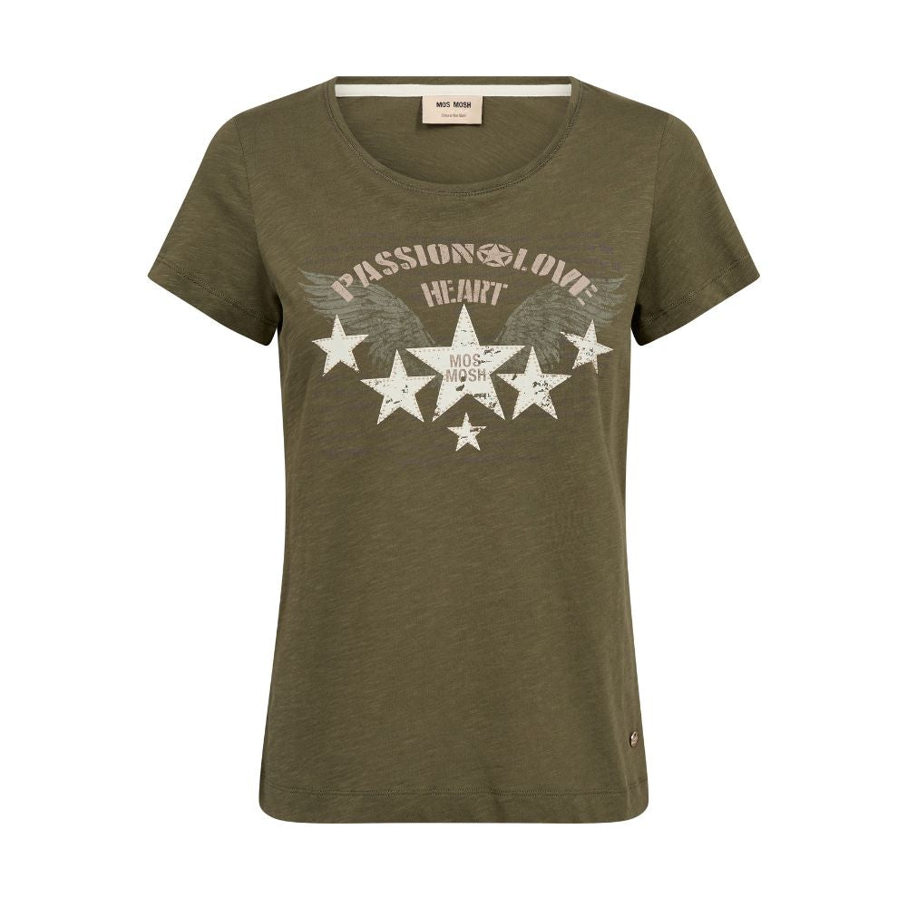 Mos Mosh Olive Zibba Tee