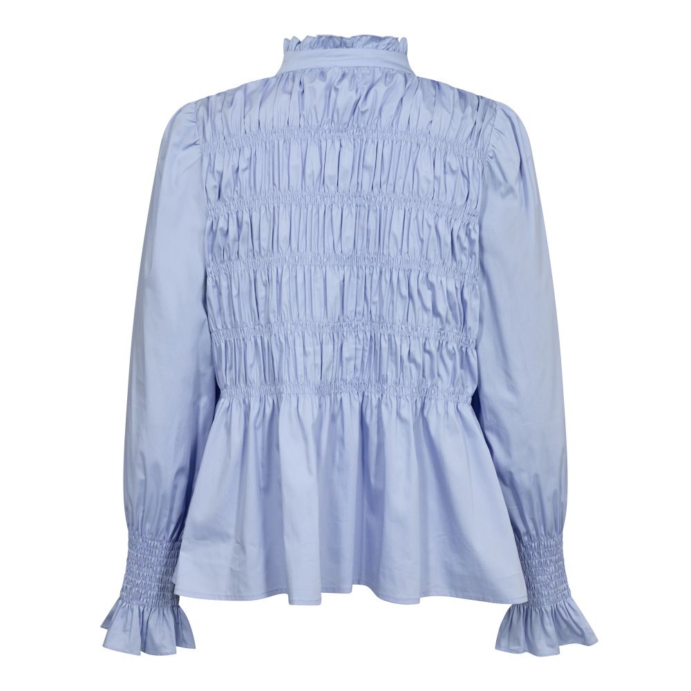 Co'Couture Pale Blue Sandy Smock Shirt