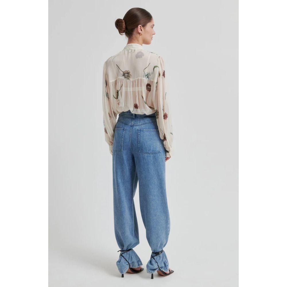 Second Female Cream Florala Blouse