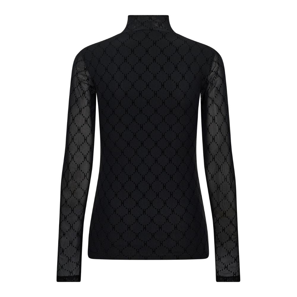 Hype The Detail Black Mesh High Neck