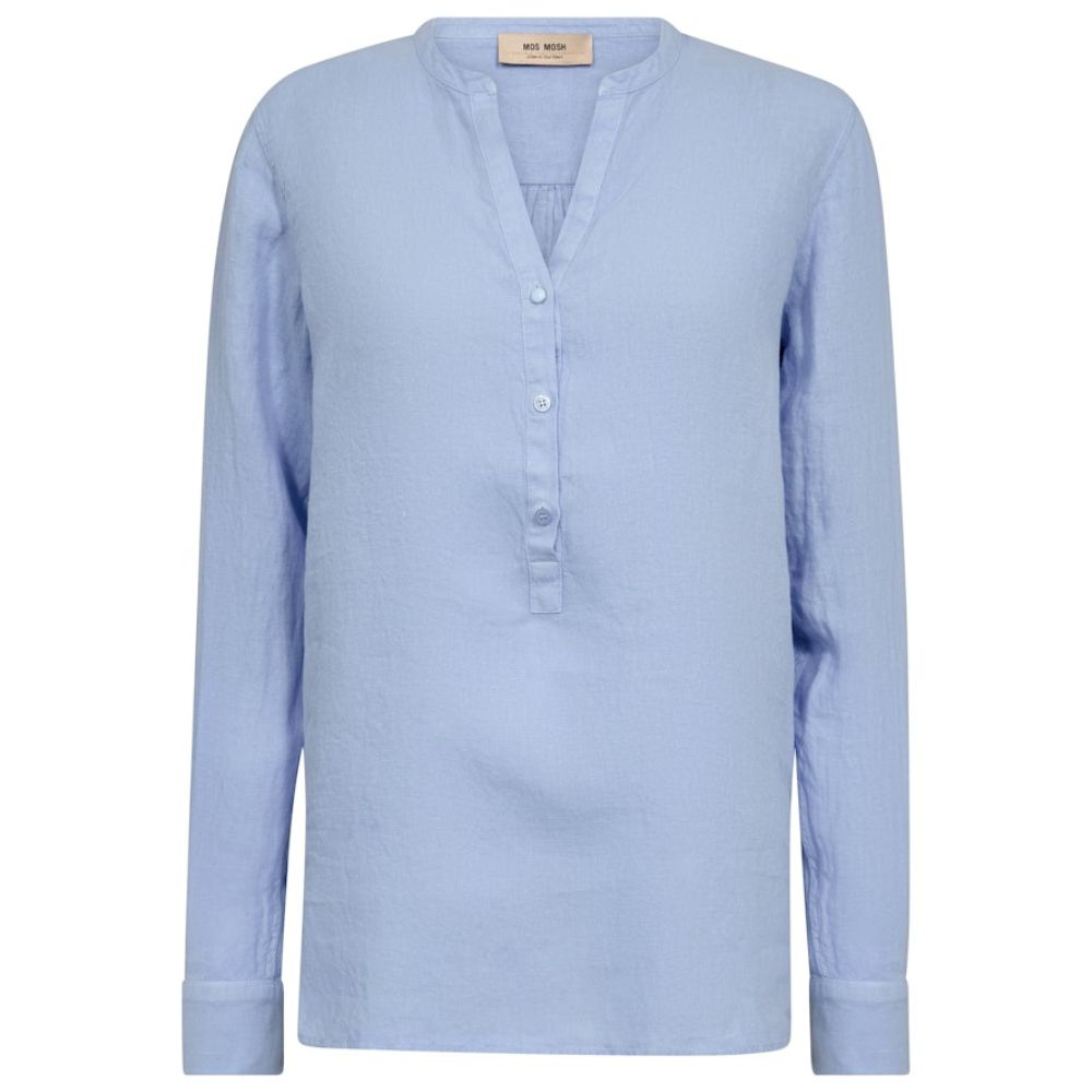Mos Mosh Lyseblå Danna Linen Blouse