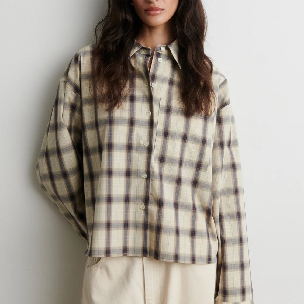 Second Female Beige/Blå Liria Shirt