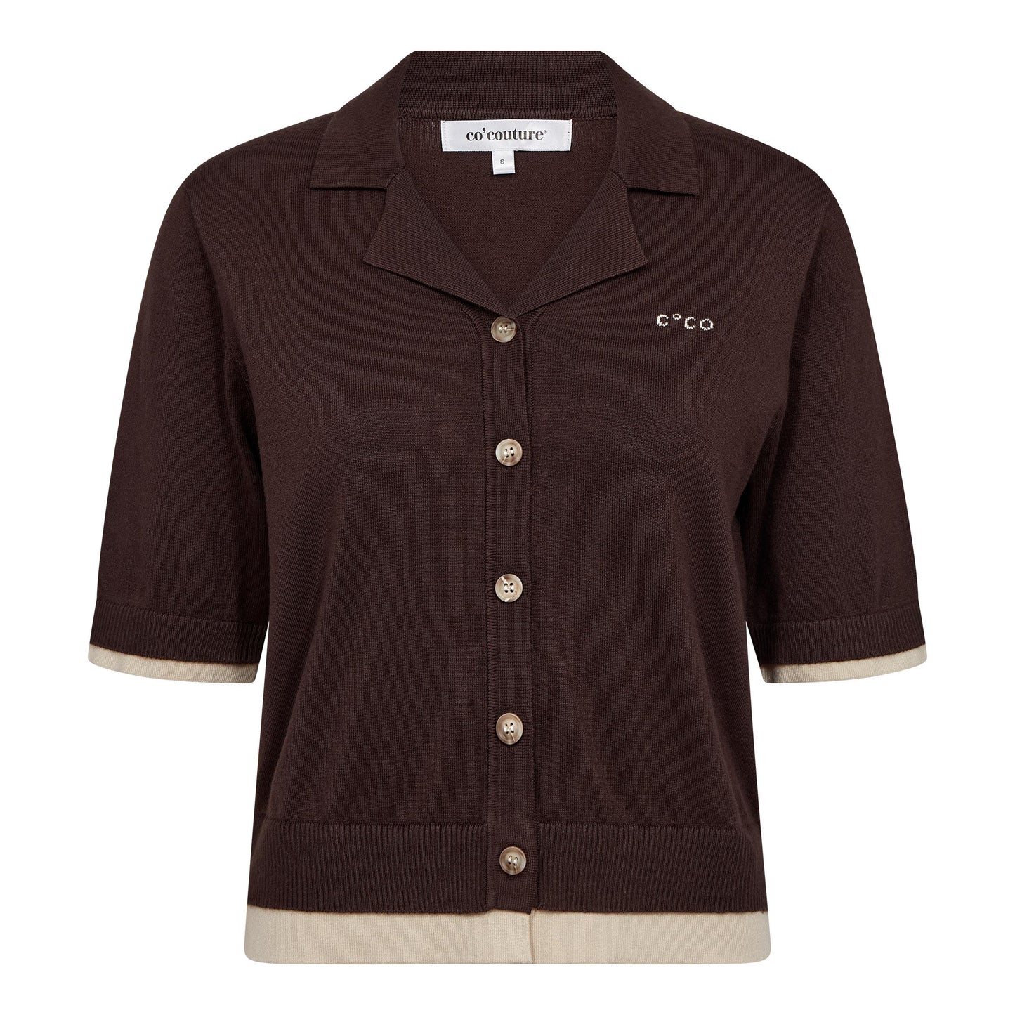 Co`Couture Brun Lue Crop Cardigan