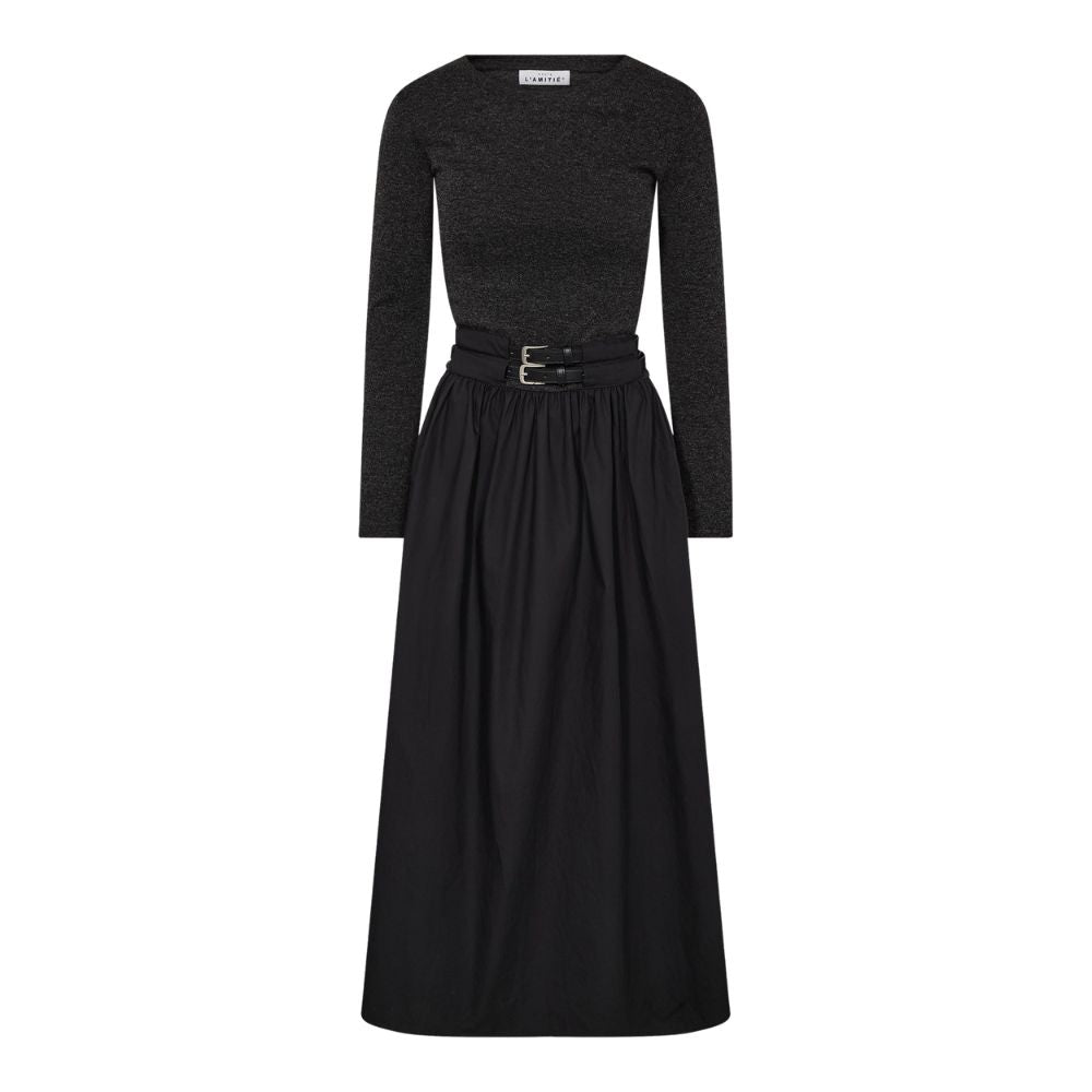 L'AMITIÉ Black Hailey Mix Belt DresS