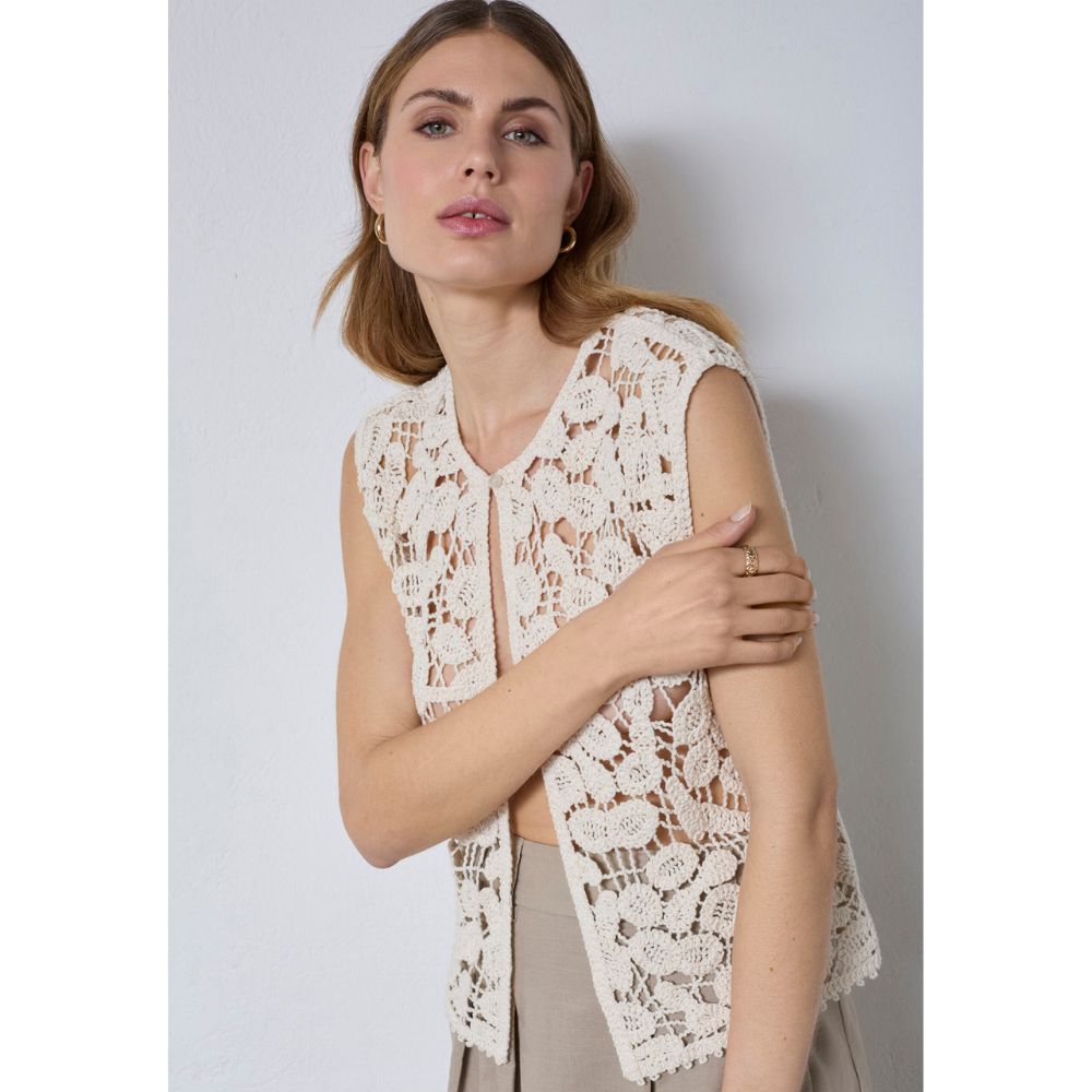 Co'Couture Bone Kelly Corchet top