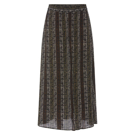 Heartmade Khaki Stripe Sena Skirt