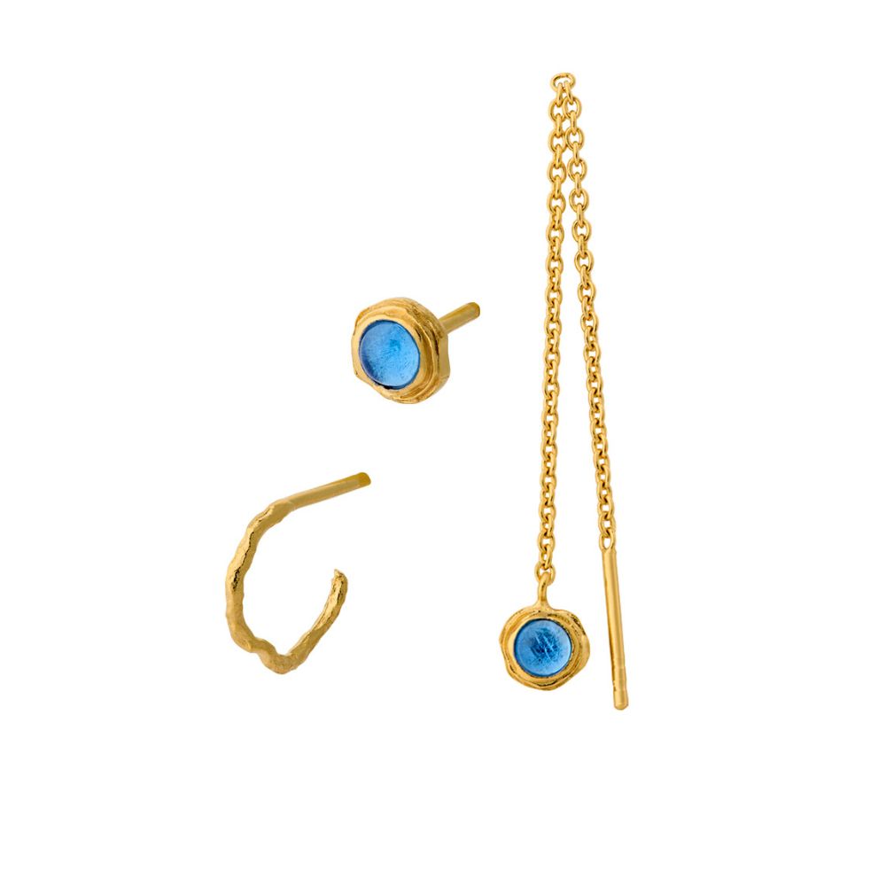 Pernille Corydon Gold Blue Hour Earring Box