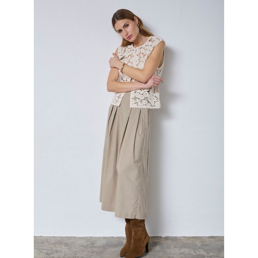 Co'Couture Bone Kelly Corchet top