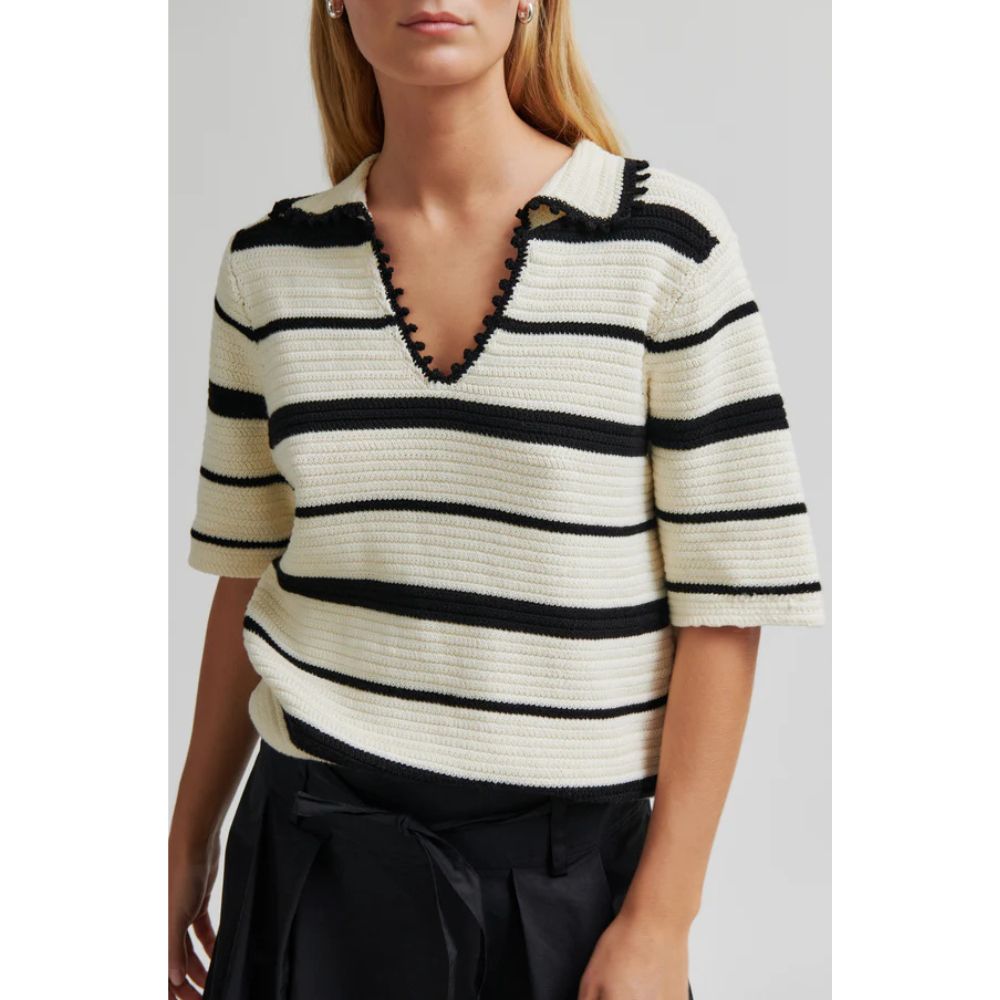 Second Female hvid/sort Susi Knit