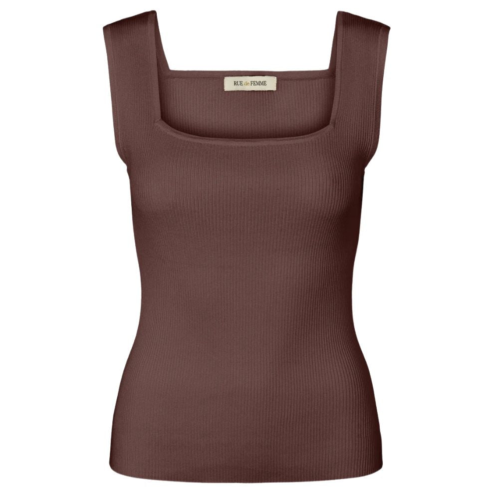 Rue de Femme Brun Noa Reverse Knit Top