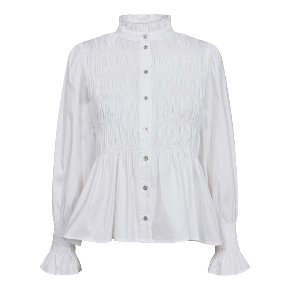 Co'Couture White Sandy Smock Shirt