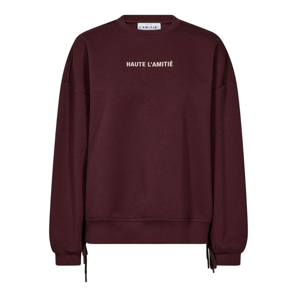 L'AMITIÉ Wine New Studio Tie Sweat