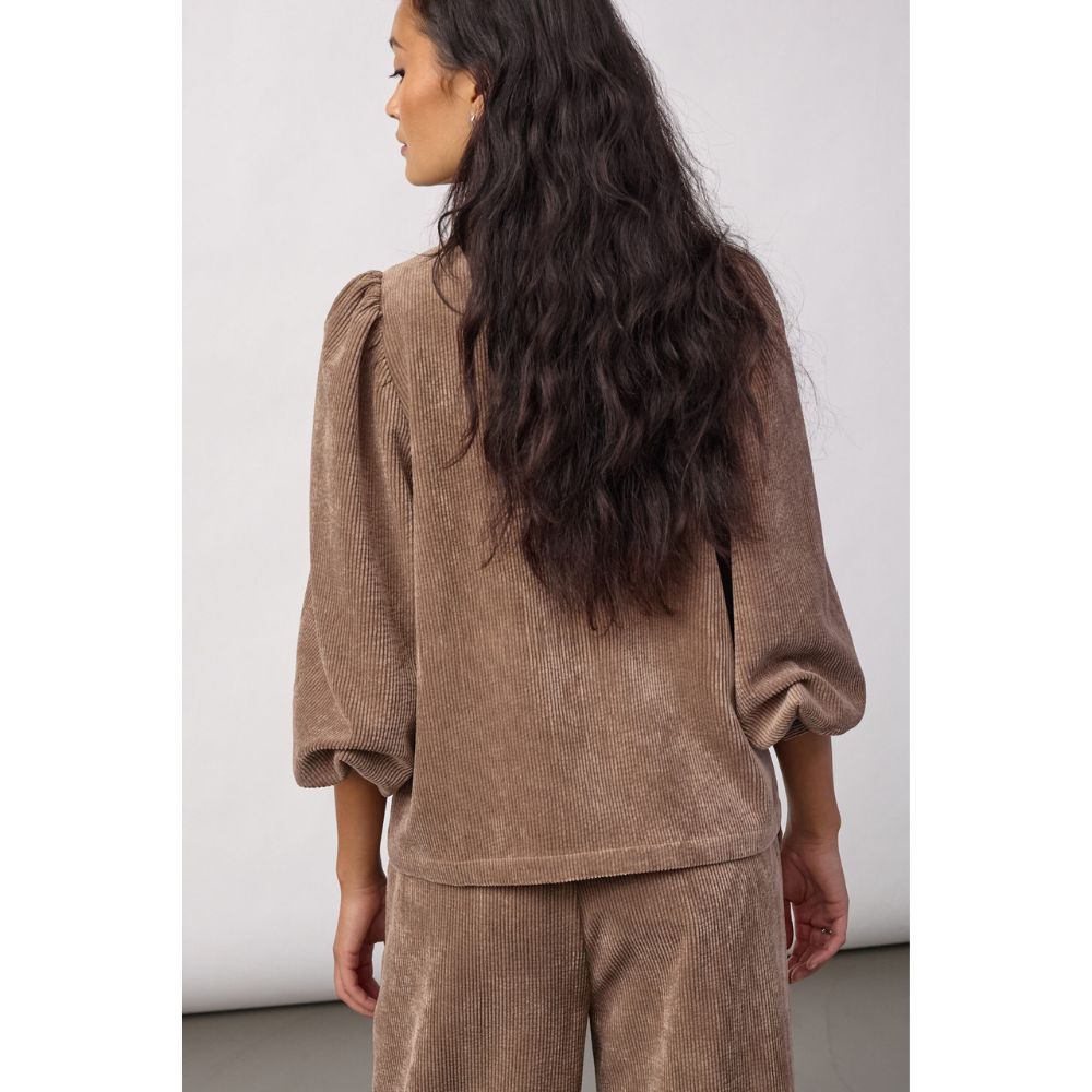 Co'Couture Walnut Daisy Cord Shirt