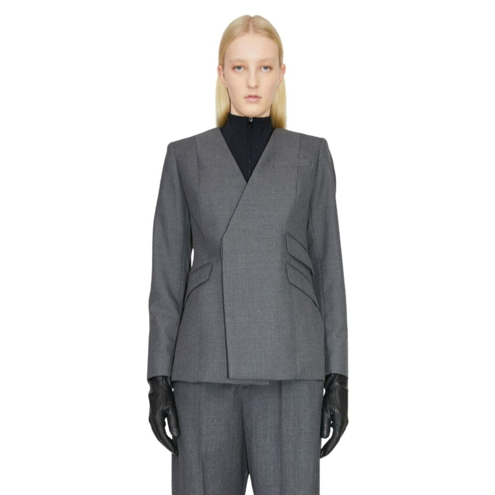 Wood Wood Grey Sasha Trompel´oeil Blazer