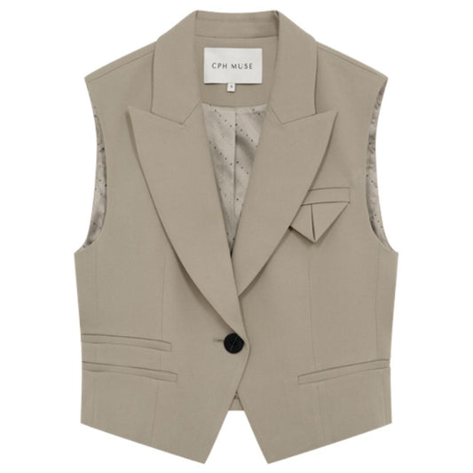Copenhagen Muse Khaki Tailor Waistc
